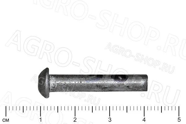 Заклепка 5х28 стальная полукруглая головка ГОСТ 10299-80 (Р)