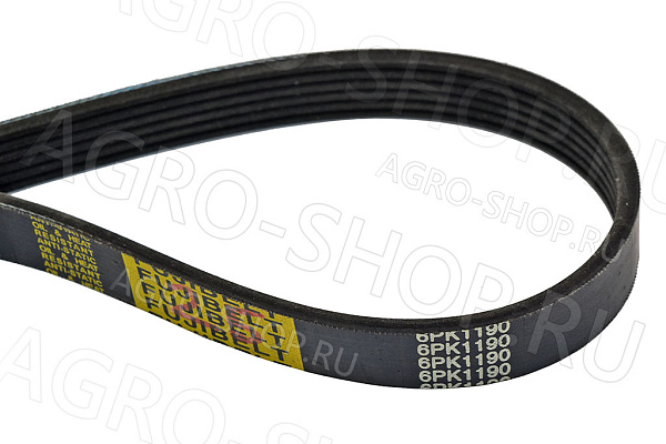 Ремень 6РК-1190 (3163-1308020-374) привода ГУРа ЗМЗ-409 FUJI