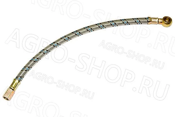 Маслопровод 240-3509150 компрессора (металлическая оплётка) L=350мм Д-243/245 (К)
