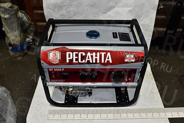 Генераторная установка бензиновая БГ9500Р (7,5кВт,220В) РЕСАНТА (64/1/53)