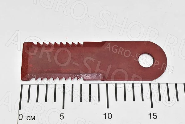 Нож 51513.10 соломоизмельчителя зубчатый (173х50х4мм., d=18,1мм.)  Шумахер