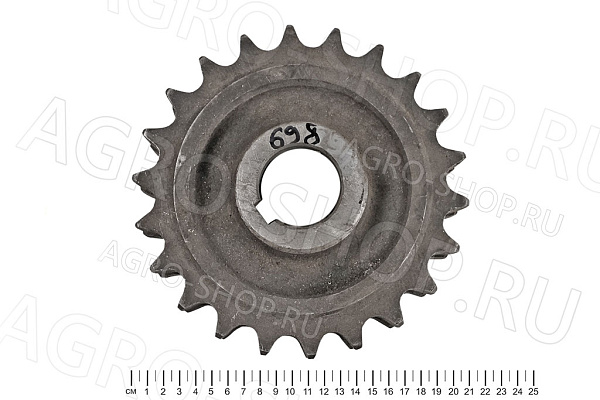 Блок звездочек  (z=22/22, t=25.4, d=45мм)  