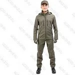 Костюм демисезонный КУМИР PRO, soft shell, хаки, р.56-58/170-176 Helios