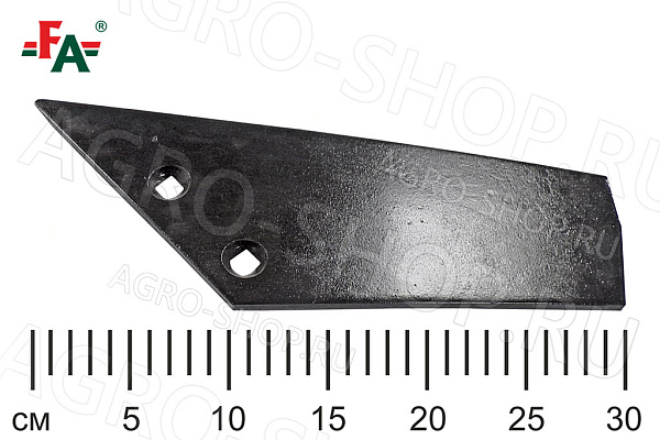 Нож АПК (квадратное отв.) сталь 65Г, 8мм, ТВЧ, термообр, упроч. правый FeatAgro