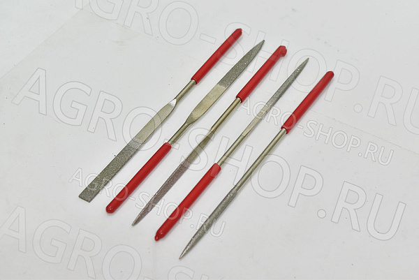 Набор надфилей алмазных (5 шт) 4х160мм 