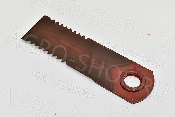 Нож 51010.01 соломоизмельчителя зубчатый (175х50х4,5мм, d=20,1мм.)  RADURA