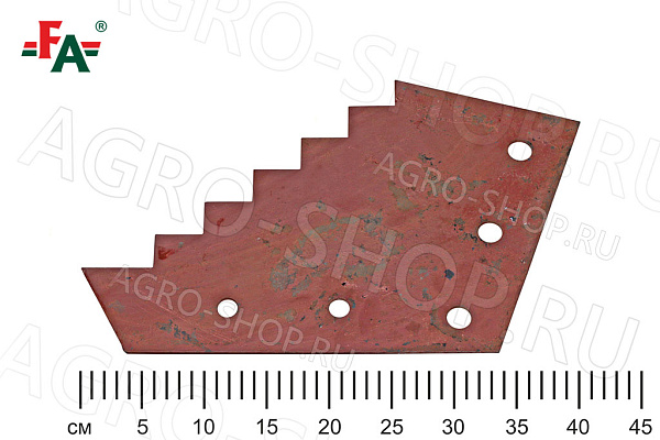 Нож ТИСС зубчатый саморез, t=6мм ст65Г FeatAgro