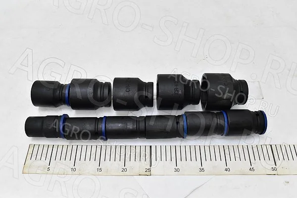 Набор головок 1" (27,30,32,33,36,38,41,46,50,55,60 мм) 11 предм к гайковёрту БелАК (БАК.00105)