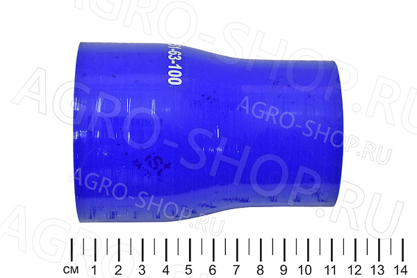 Патрубок 51-63-100 с переходом D(мм)=51*63 L(мм)=100 силикон 