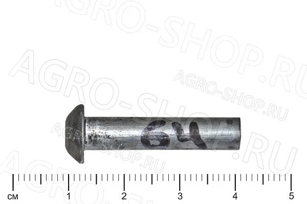 Заклепка 6х28 стальная полукруглая головка ГОСТ 10299-70 (Р)