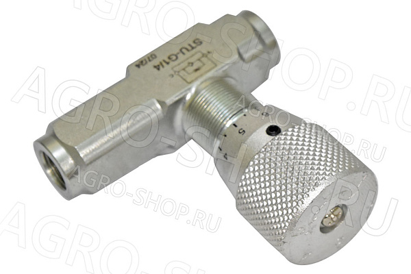 Регулятор потока (дроссель) STU-G1/4 с клапаном одностороннего действия (1/4) 